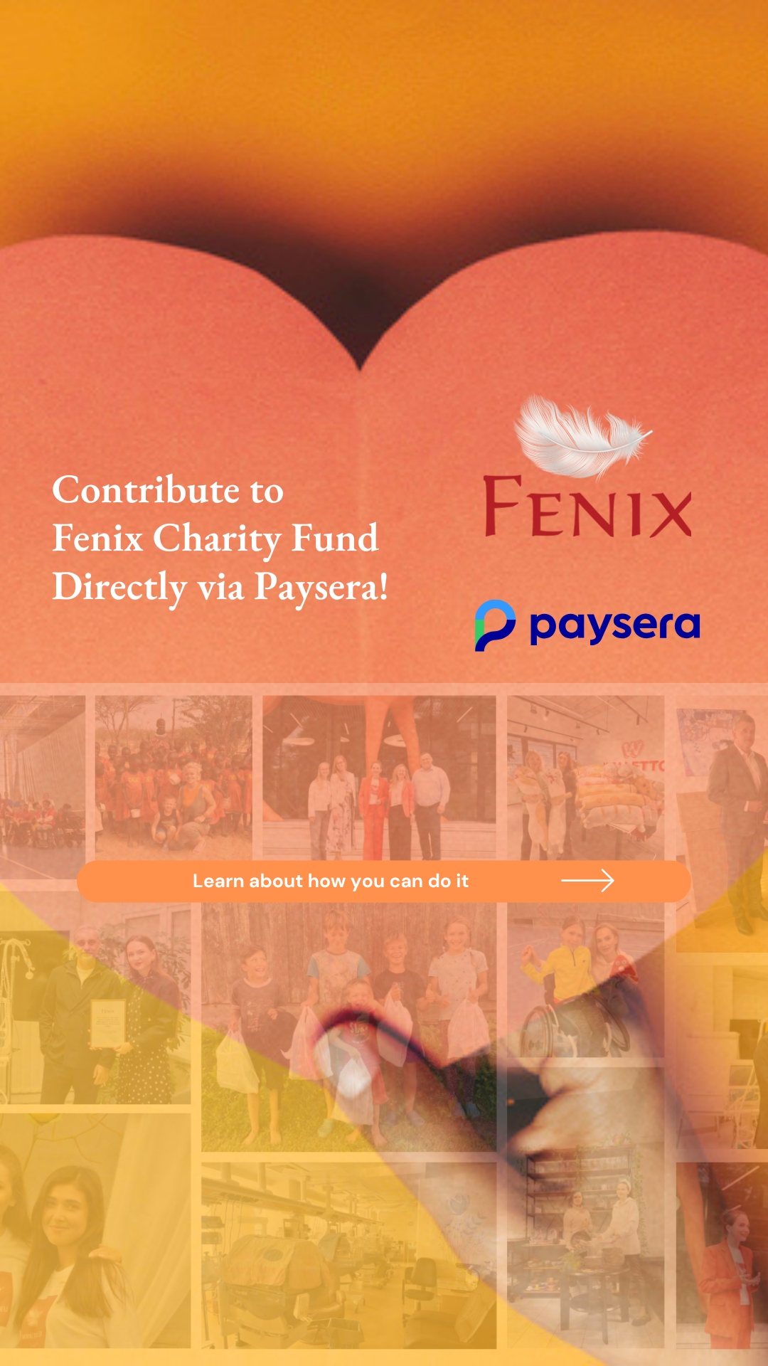 Contribute to Fenix Charity Fund Via the Paysera Mobile App